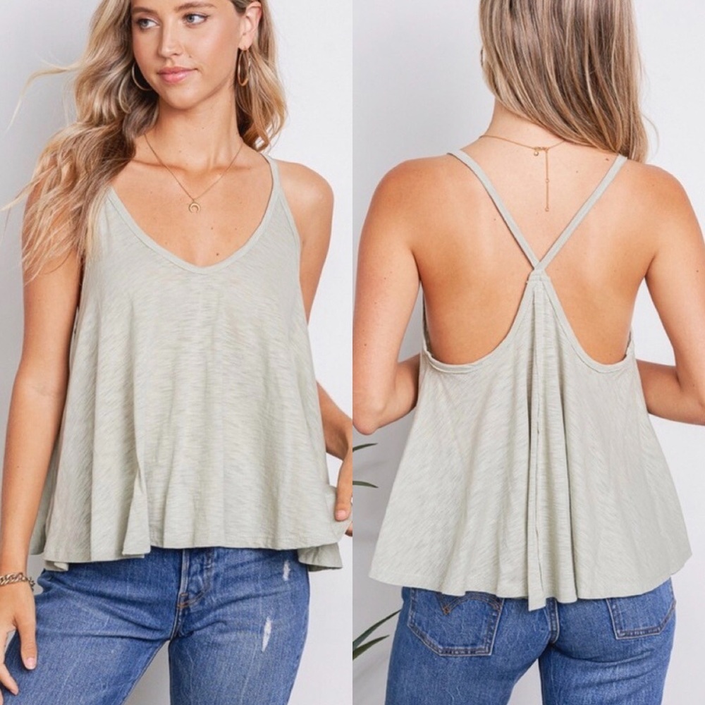 Nicole Tank - In sage